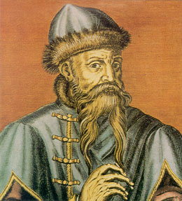 Porträt von Gutenberg